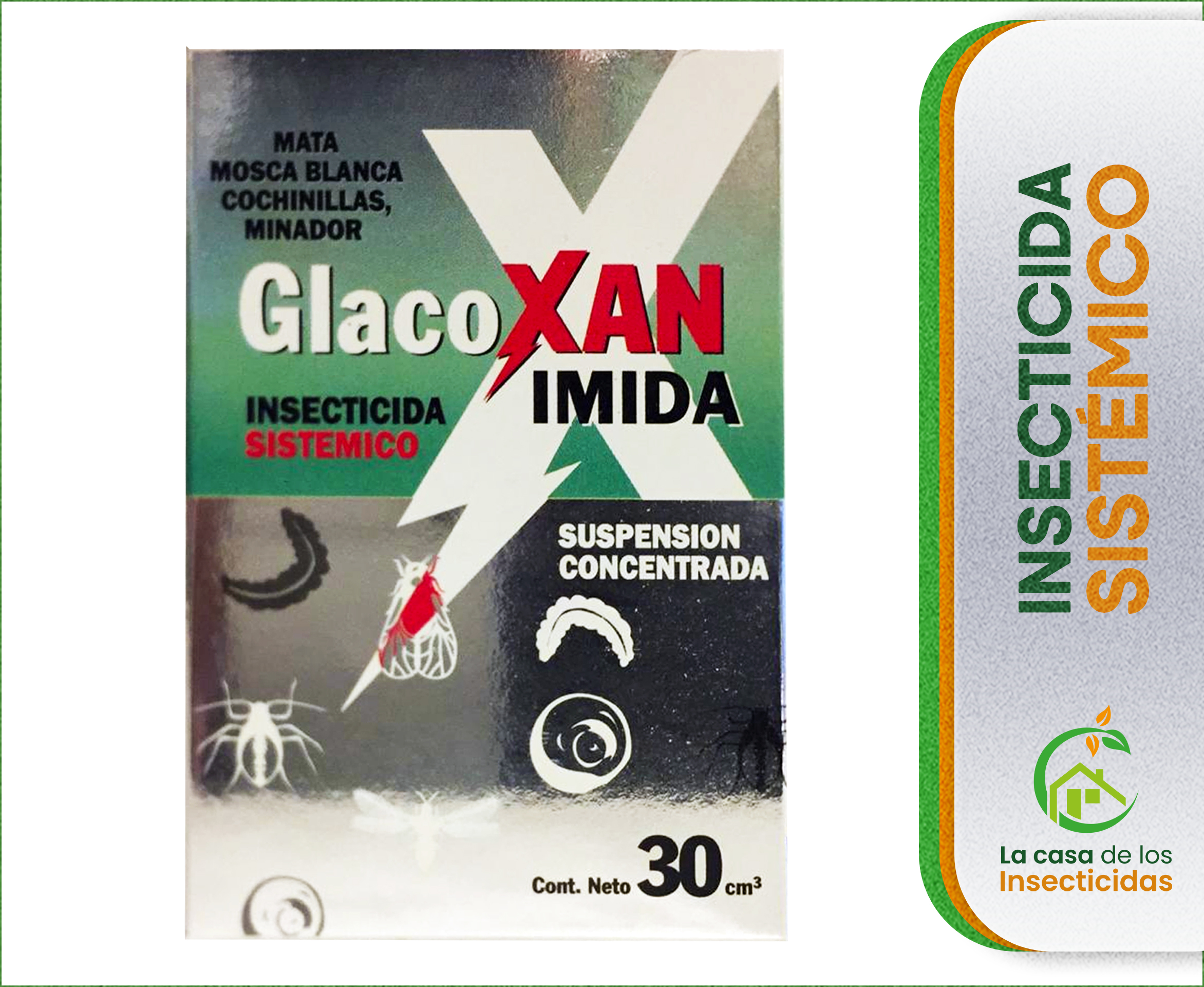 Glacoxan Imida Insecticida sistémico.